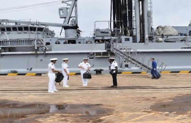 Le port de Kribi accueille  la marine française en prélude à un exercice militaire dans le golfe de Guinée