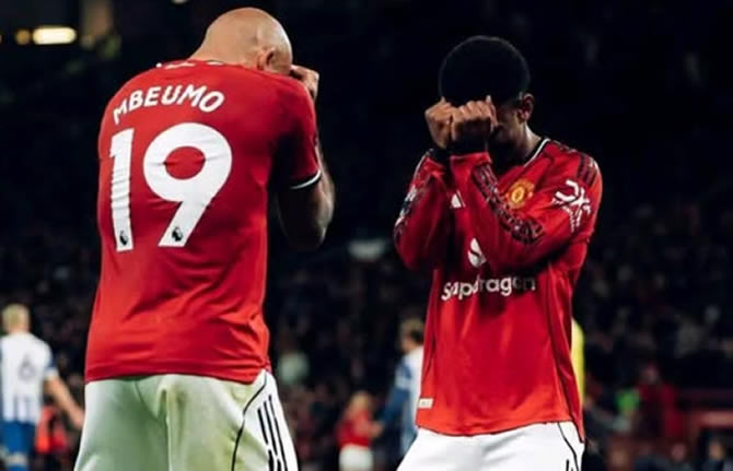 Bryan Mbeumo frappe encore ! Le Camerounais offre le nul à Manchester United face au PSG