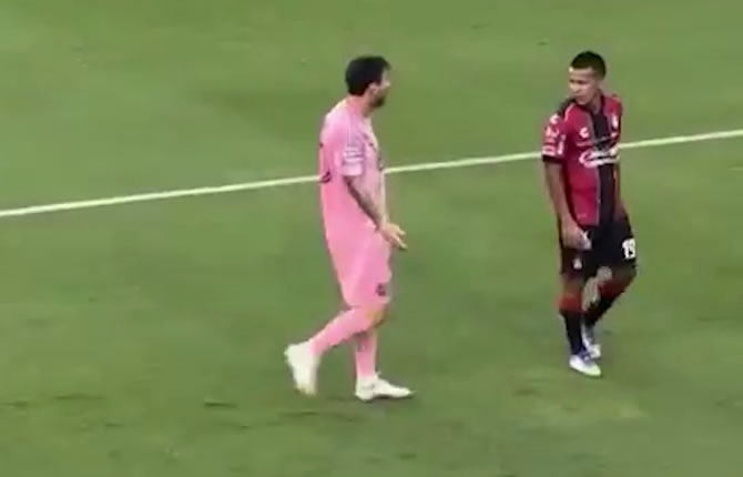 Le coup de sang de Messi : l?Argentin gifle un joueur de l?Atlas en pleine Leagues Cup