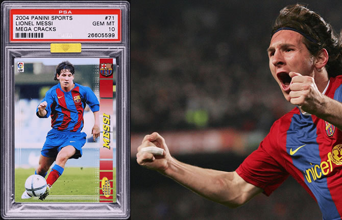 Folie des collectionneurs : Une carte Panini de Messi jeune fracasse tous les records ? 1,5 million de dollars