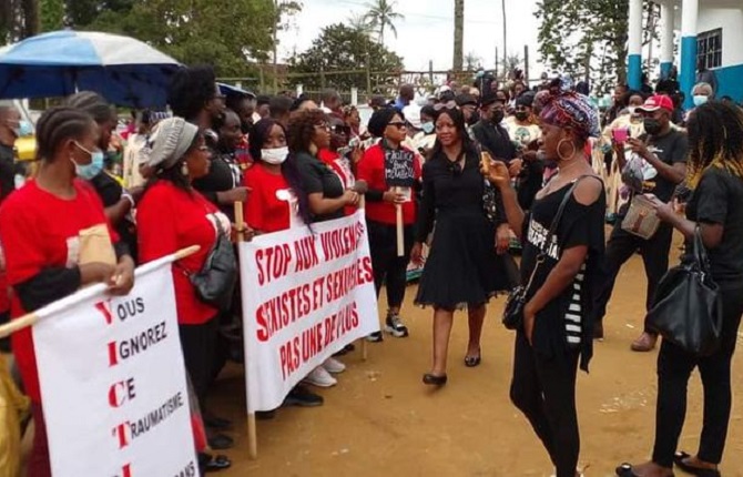 Levée de corps de jour de la défunte Mirabelle Lingom à Douala