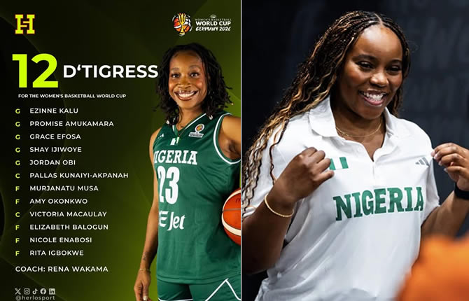 Mondial féminin 2026 : les 12 D’Tigress dévoilées, le Nigeria prêt à défier les géantes du basket mondial
