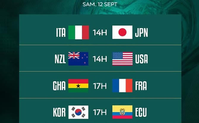Programme Mondial féminin U20 2026 : l’Italie, le Japon et la France jouent leur survie lors d’une dernière journée épique