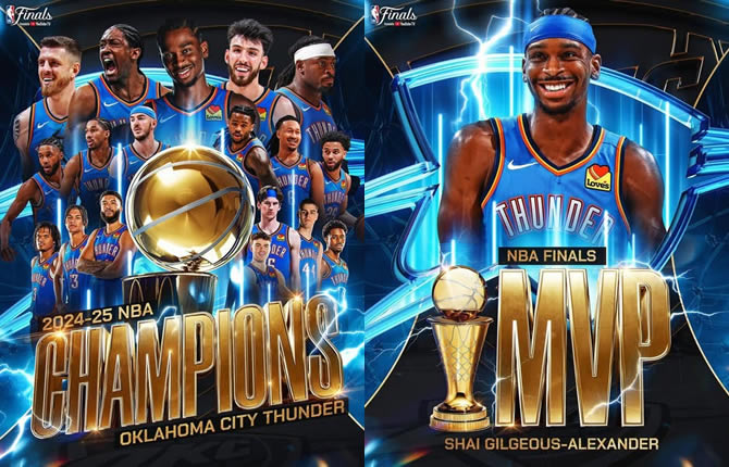 NBA ? Finales 2025 : Le r?ve s?arr?te pour Siakam et les Pacers, foudroy?s par le Thunder !
