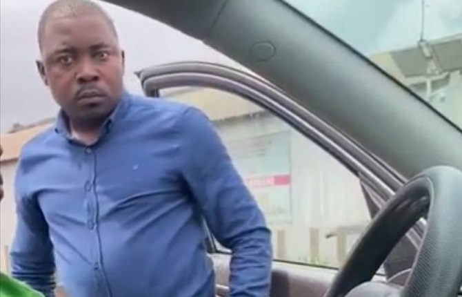 Ngnie Brice Armand qui avait tabassé une femme au volant de son véhicule a été arrêté