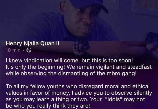 Ce que pense Henry Junior Njalla Quan du football camerounais