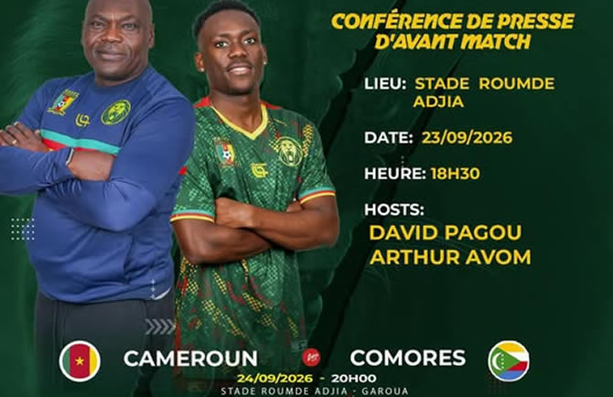 Cameroun : David Pagou et Arthur Avom attendus face à la presse, Danny Namaso affiche ses ambitions avant les Comores