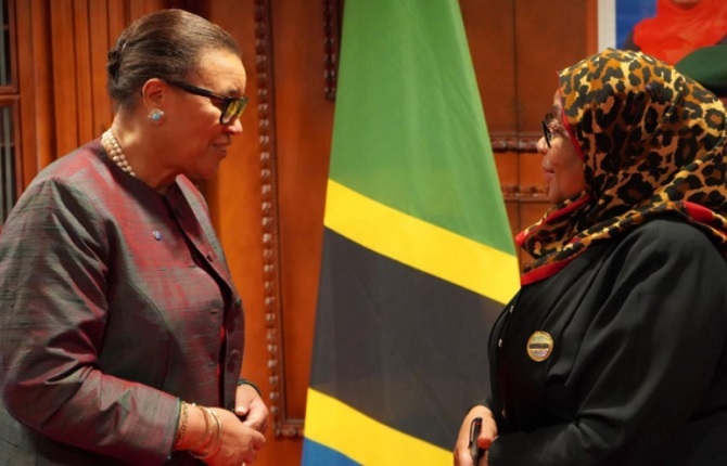 Commonwealth Secretary-General meets Tanzania’s President Samia Suluhu Hassan