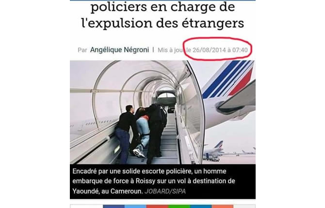 Le rapatriement au Cameroun d'un manifestant ANTI-SARDINARDS arrêté en France est un fake