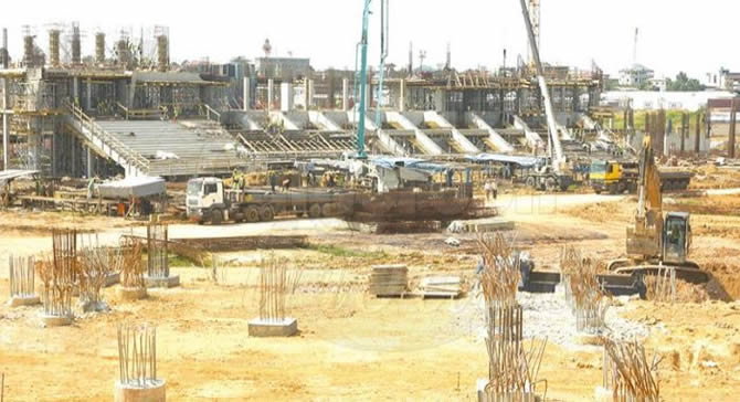 Work progresses to japoma stadium