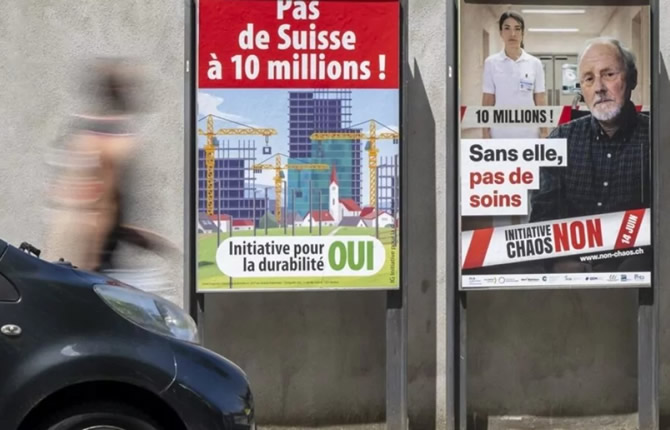 « Trop, c’est trop ? » La Suisse dit NON à l’initiative UDC qui voulait bloquer les 10 millions d’habitants