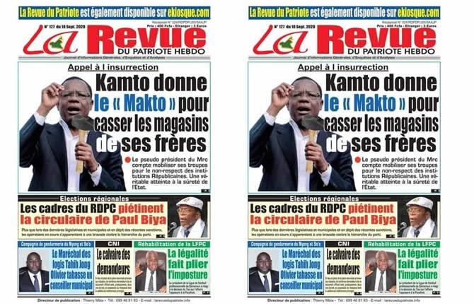 Alain FOGUE condamne l'appel d'un journal à Yaoundé appelant à casser les biens des bamilékés