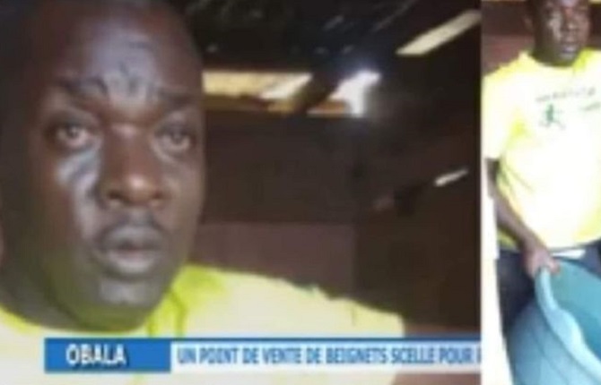 Le p?tissier de ?beignet caca? d'Obala aux arr?ts