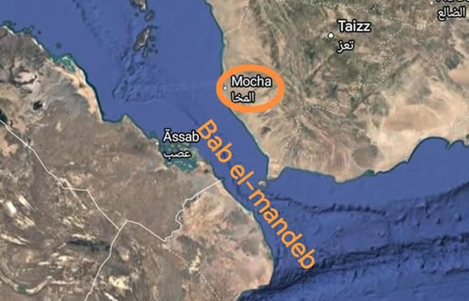 Yémen : les Houthis s’emparent de Mokha et du détroit de Bab el-Mandeb, le pétrole explose à 109 dollars et Washington laisse Riyad se débrouiller