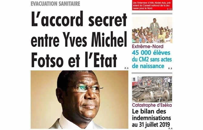 Voici l’accord secret entre l’Etat et Yves Michel Fotso