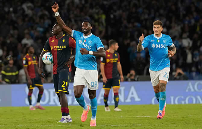 Zambo Anguissa, patron du milieu : Napoli dompte Genoa et reste leader de Serie A