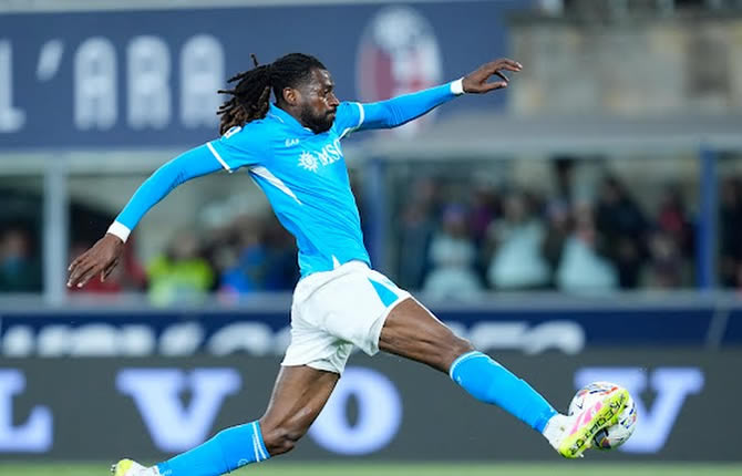 Zambo Anguissa marque contre Bologne, mais Naples ne gagne pas