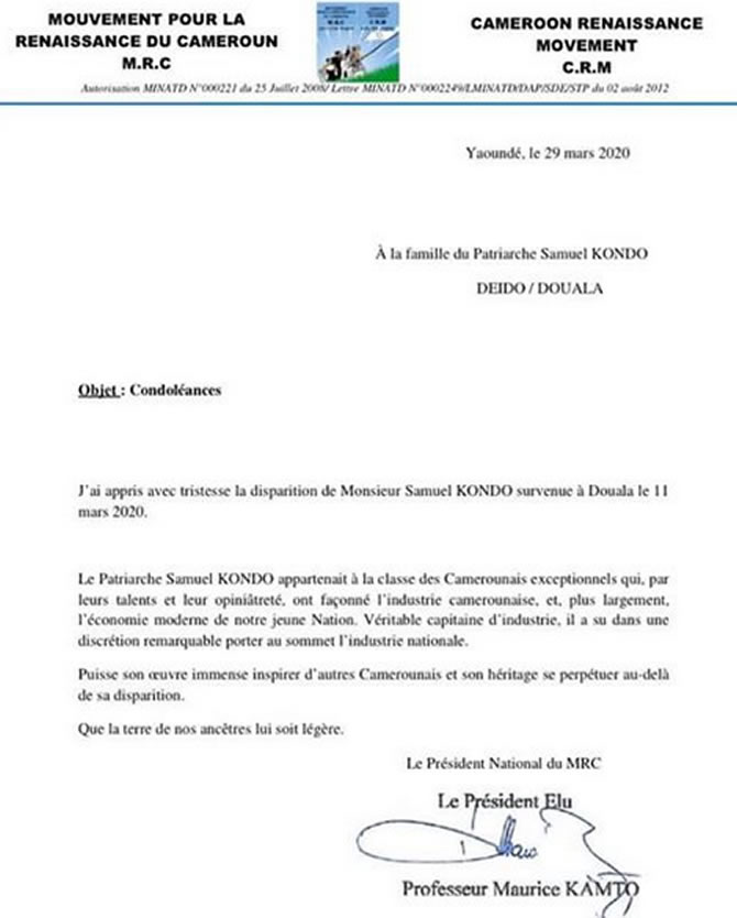 kamto_condoleances_samuel_kodo