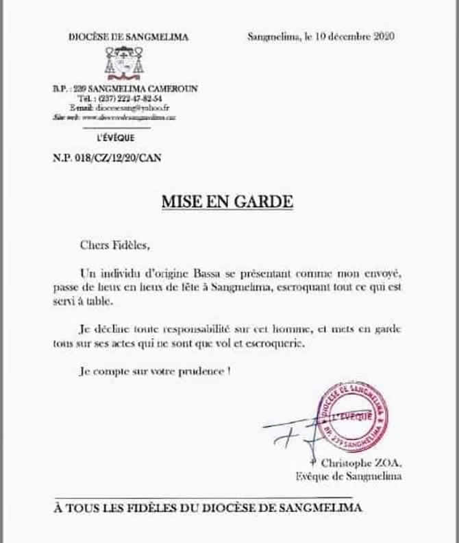 mise_en_garde_eveque_sangmelima_christophe_zoa