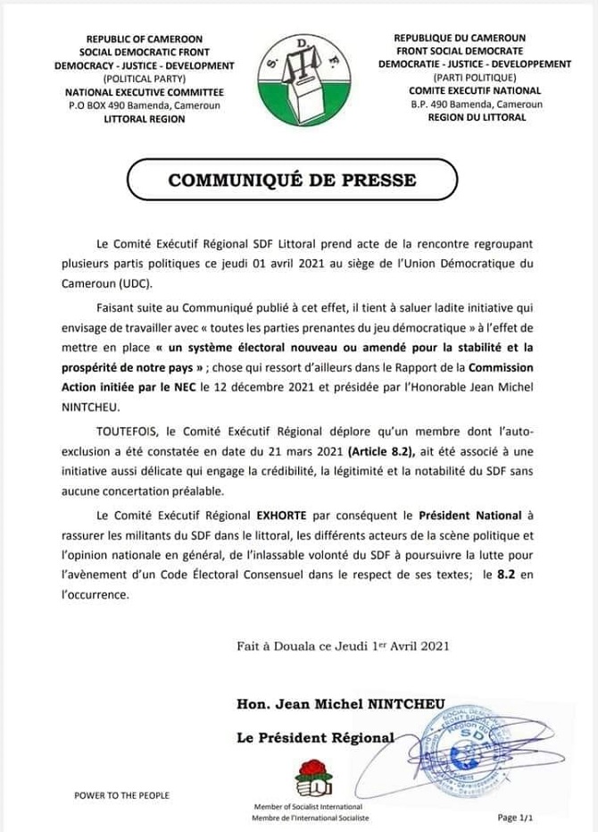 opposition_code_electoral_communique_nintcheu
